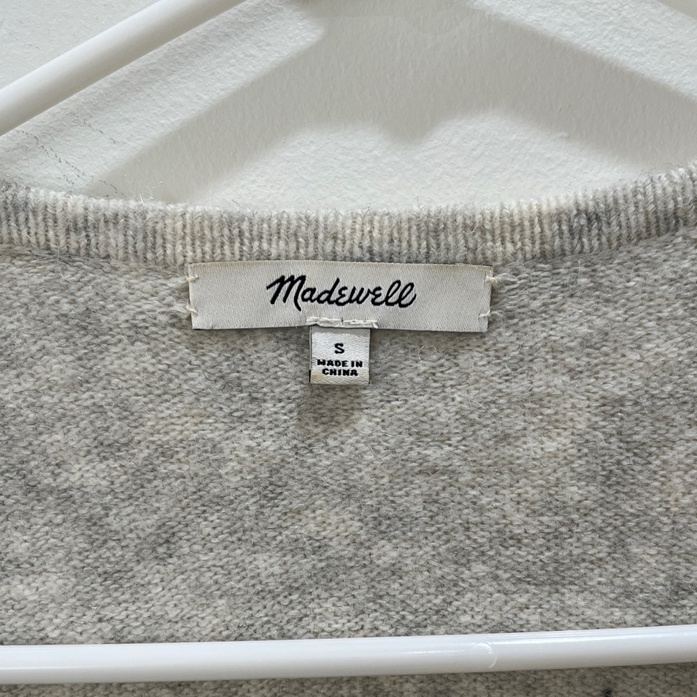Madewell Heather Gray Open Front Cardigan - Picture 2 of 4